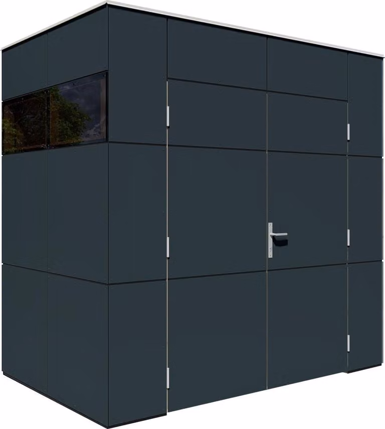 Casetta da giardino Bertilo HPL Mini - 6 mm antracite