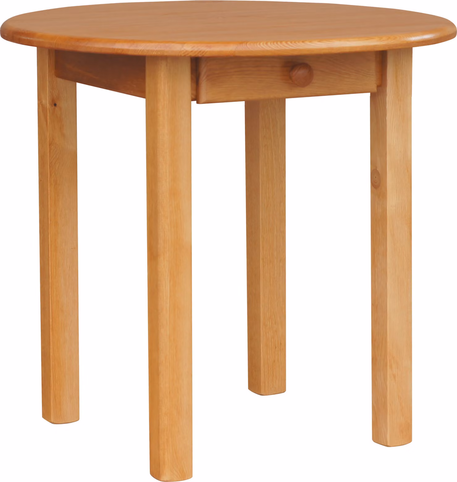 Tavolo da pranzo Tavolo da cucina rotondo con cassetto Alder 90 cm
