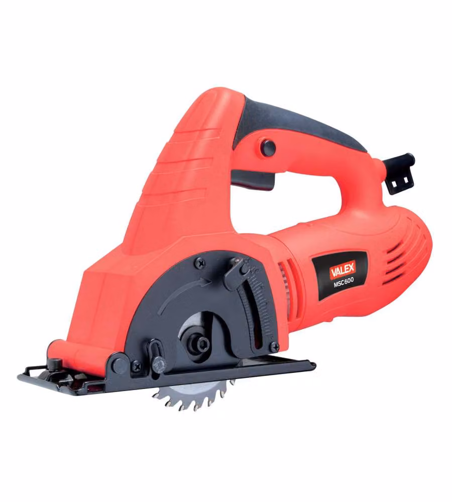 Valex Mini Sega Circolare Rosso MSC600 600W Profondità 22mm