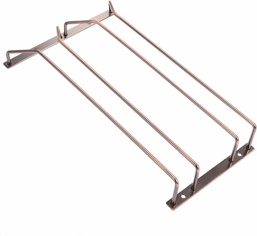 Portabicchieri da 35,5 cm, in bronzo, con 2 file, per la cucina
