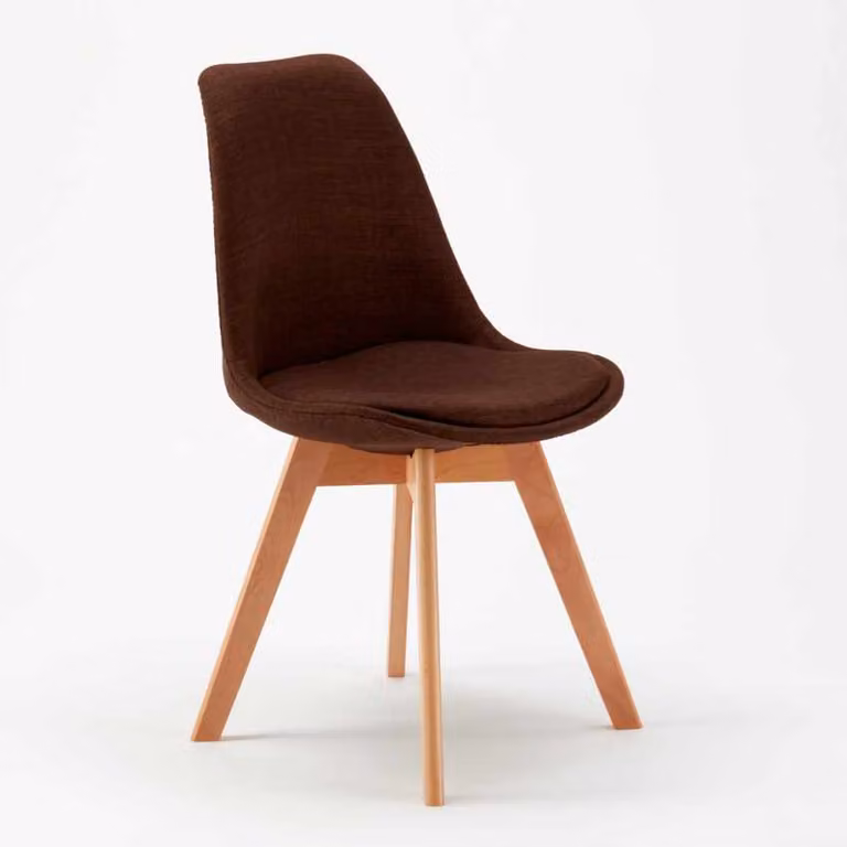 sedia imbottita sedia da cucina sedia bistrot sedia da pranzo sedia scandinava calice nordica plus - Marrone