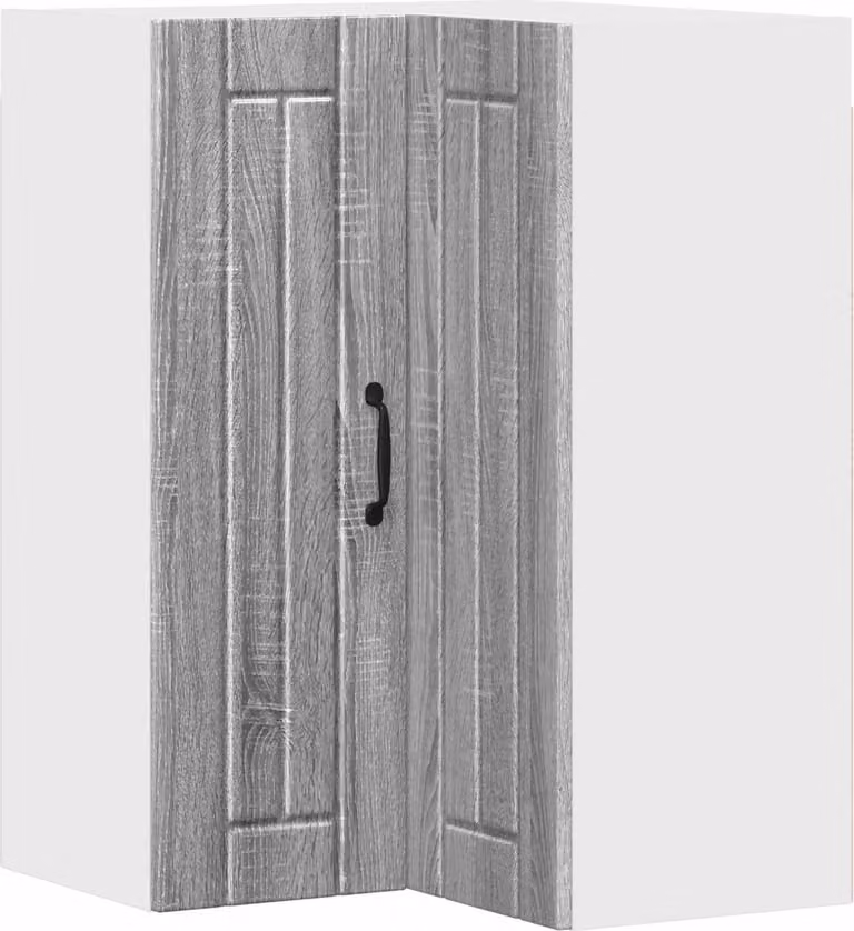 Mobile angolare per parete LUCCA Grigio Sonoma 57 x 57 x 80 cm