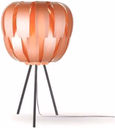 Lampada da tavolo a treppiede IPERBRIKO in metallo color copper e nero, H: 63 cm, L: 36 cm