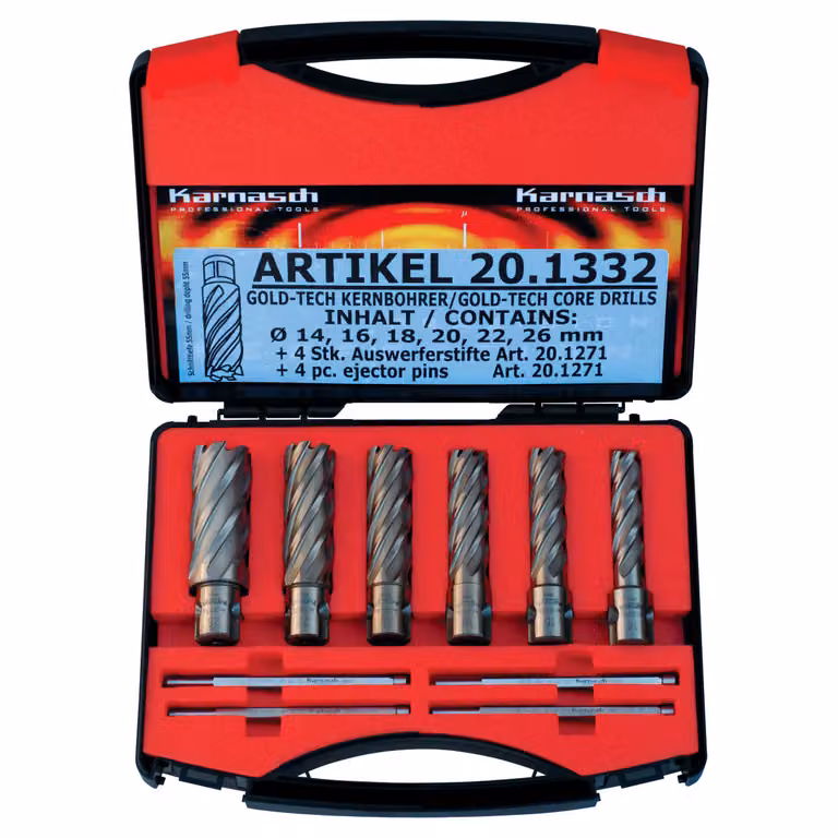 Set di punte da carotaggio Metallkraft GOLD-LINE 55, 38720.1332