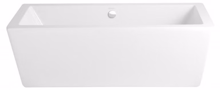 Vasca da bagno freestanding in stile Art Déco, bianca, dimensioni 1735 x 790 x 580 mm - Vasca freestanding vintage, stile barocco