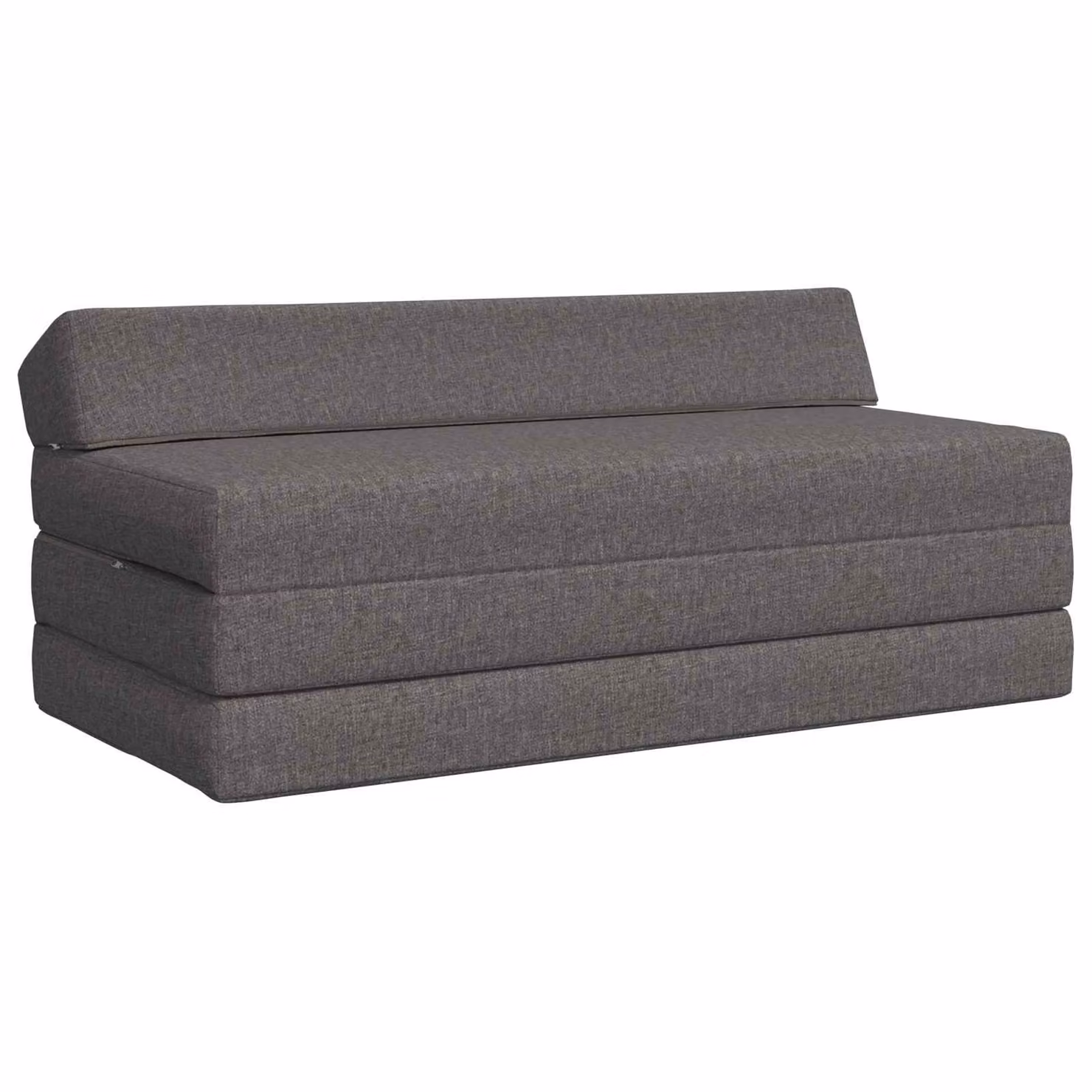 vidaXL Divano Letto Pieghevole Moderno in Tessuto Grigio L: 120 cm, P: 60 cm, H: 49 cm