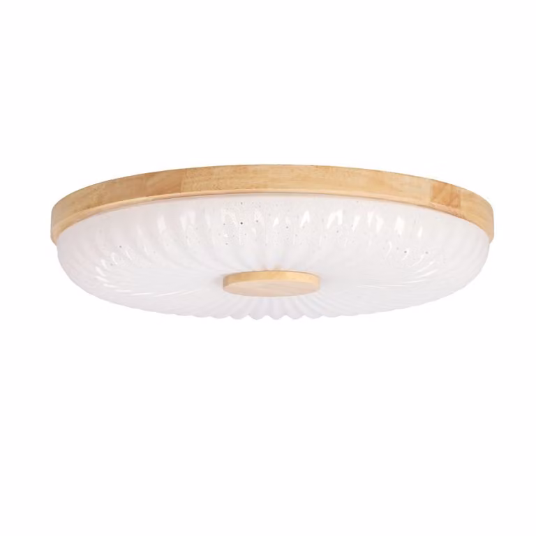 Lampada da soffitto a LED in legno TART - 24 W, 4000 K (bianco diurno), 38 cm, marrone/bianco