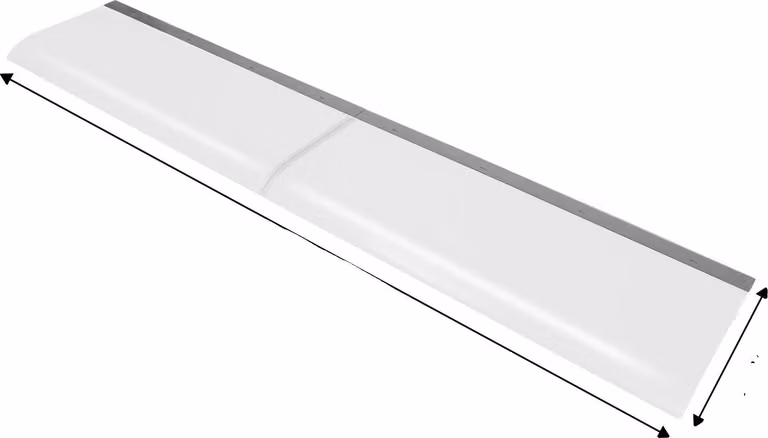 Tenda antipioggia per porte e finestre, PET trasparente, montaggio a parete, design moderno, 200x40cm