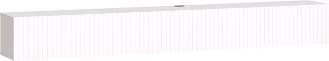 Mobile TV sospeso HOMCOM per TV fino a 182,88 cm con 2 ante ribaltabili, bianco, L: 180 cm, P: 25 cm, H: 22 cm – 1