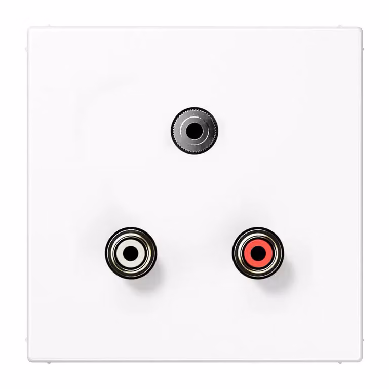 Jung MALS1011WW Cinch audio / mini jack da 3,5 mm bianco alpino