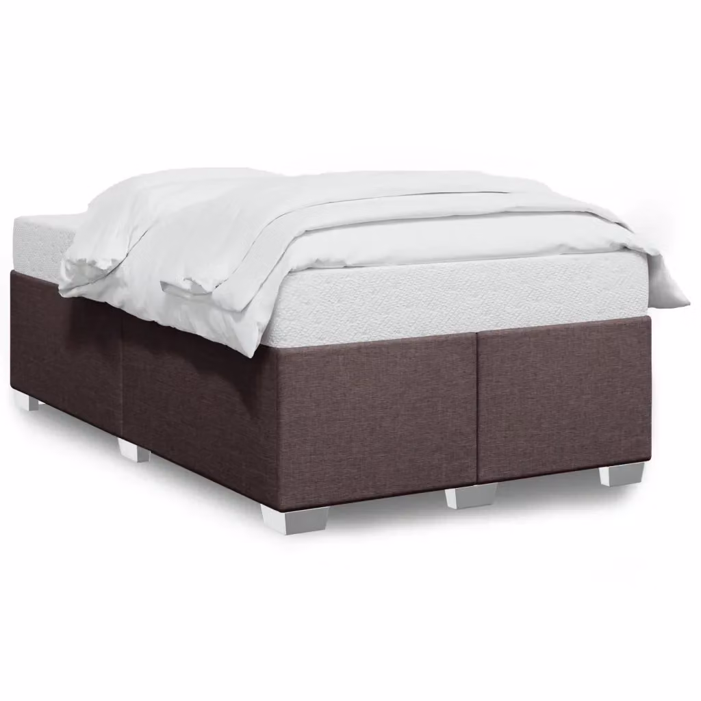 Giroletto vidaXL in tessuto marrone con doghe in legno L/P/H: 200 x 120 x 46 cm – 2