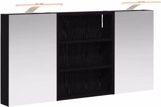 Set di Armadi da Bagno | Armadio da bagno con lo scaffale 3 pz 100 x 10,5 x 50 cm