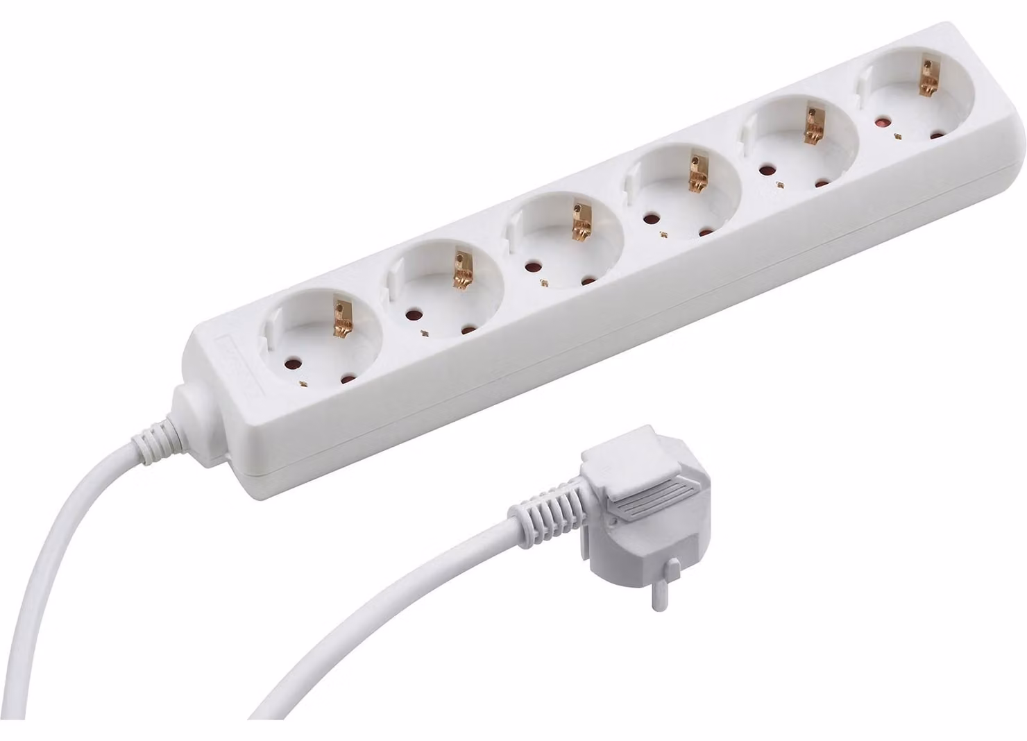 Ciabatta multipresa - Prolunga con multipresa 6 posti - 1,4 m - Bianco