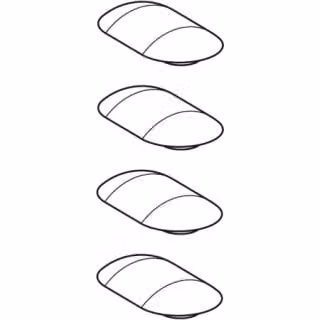 Geberit 244824001 Set tampone per sedile WC