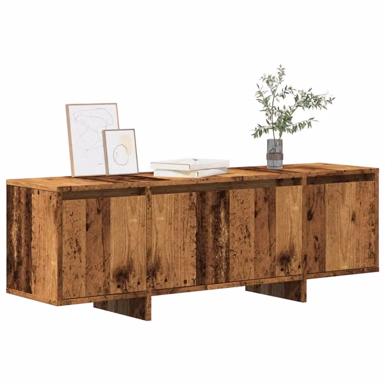 vidaXL Mobile Porta TV in Legno Antico Marrone, Design Minimalista, L 120 cm x P 30 cm x H 40,5 cm