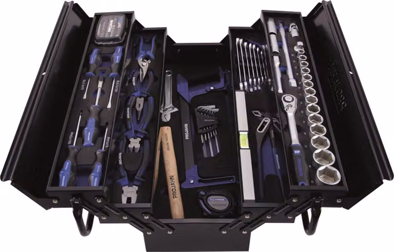 Projahn 8688 Werkzeugbox PROFICRAFT Metallkoffer inkl.  Universal Werkzeug