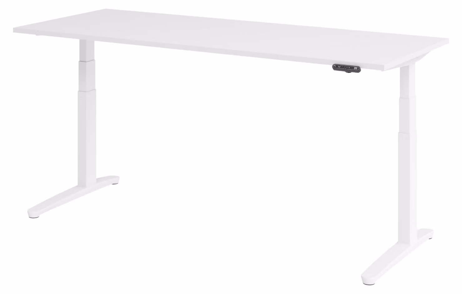Scrivania elettrica bümö modello XBHM - Finitura: Bianco, Struttura: Bianco, Dimensioni: 200 x 80 cm