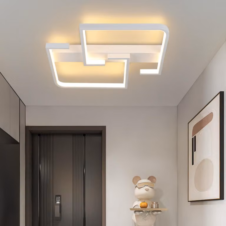 ZMH Lampada da soffitto LED Lampada da soffitto bianca piccola lampada da corridoio 19W Lampada da cucina in metallo Bianco caldo 3000K Lampada da camera da letto per corridoio camera da letto cucina