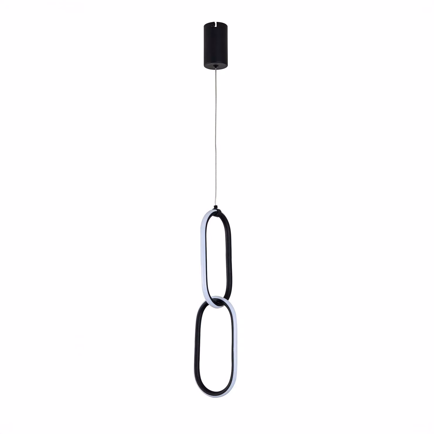 HOROZ SANTANA Lampada a sospensione LED 12W 700lm 4000K IP20 nero - Plafoniera moderna dal design elegante