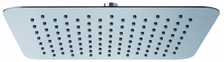 Testina doccia QUADO, 20x20 cm, doccia a pioggia, cromata, acciaio inossidabile/ottone