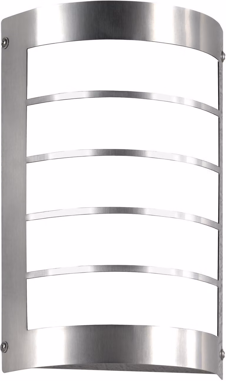 CMD 29/1/LED/BM Applique in acciaio inox IP44 vetro opalino 3000K con rilevatore di movimento