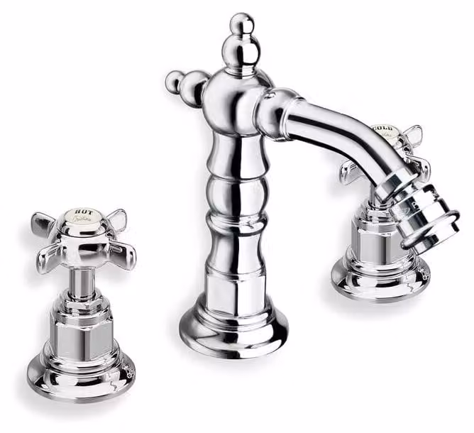 CASA39 Cristina Londra Rubinetto bidet 3 fori con canna CRILD30751