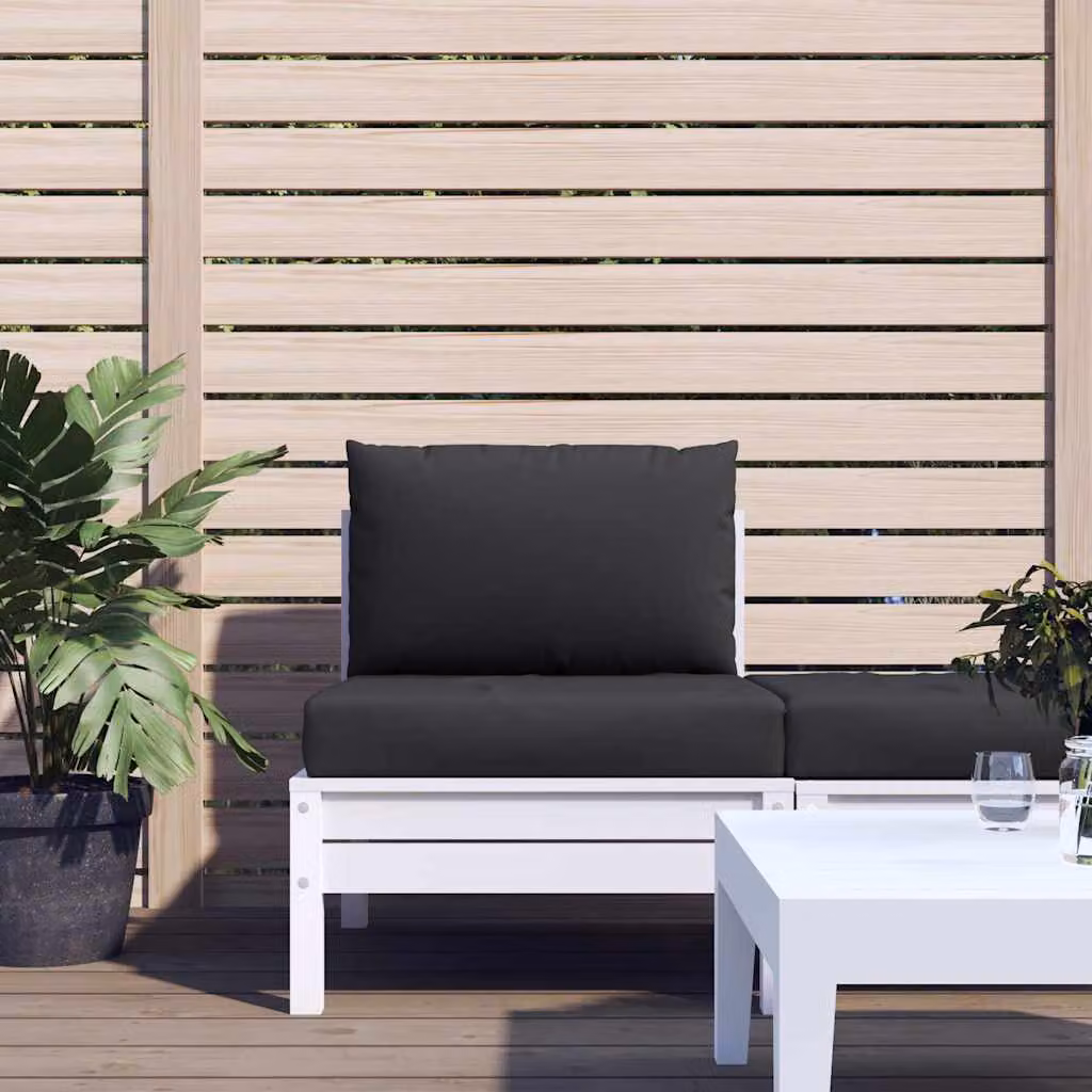 Set di 2 cuscini per pallet vidaXL neri in tessuto Oxford impermeabile e traspirante L/P/H: 60 x 60 x 9,5 cm