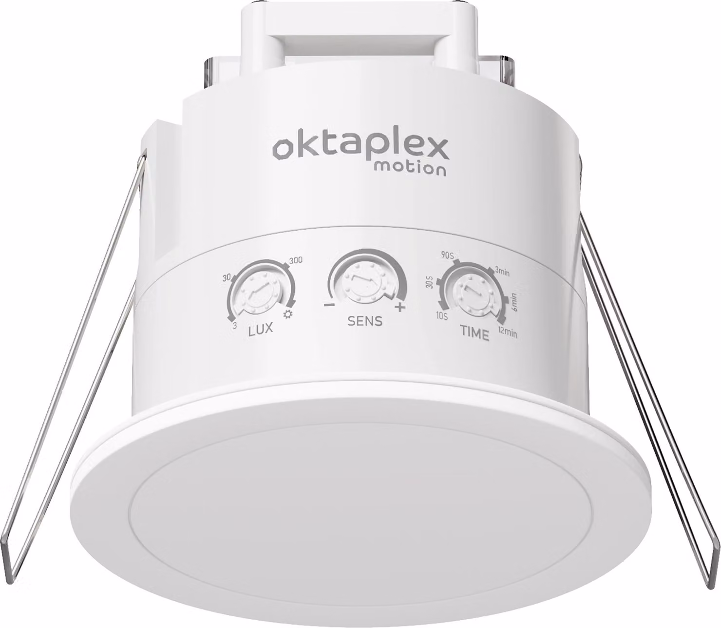 Oktaplex Noa rivelatore di presenza HF a soffitto IP65 rivelatore di movimento bianco