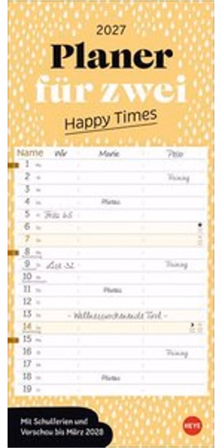 Agenda decorativa Happy Times 2027