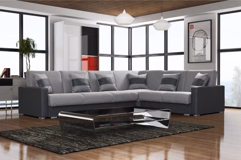Divani componibili, divani angolari, divani modulari, divani imbottiti, divani da salotto, divani in tessuto, divani a forma di L, sistemi salotto, divani relax