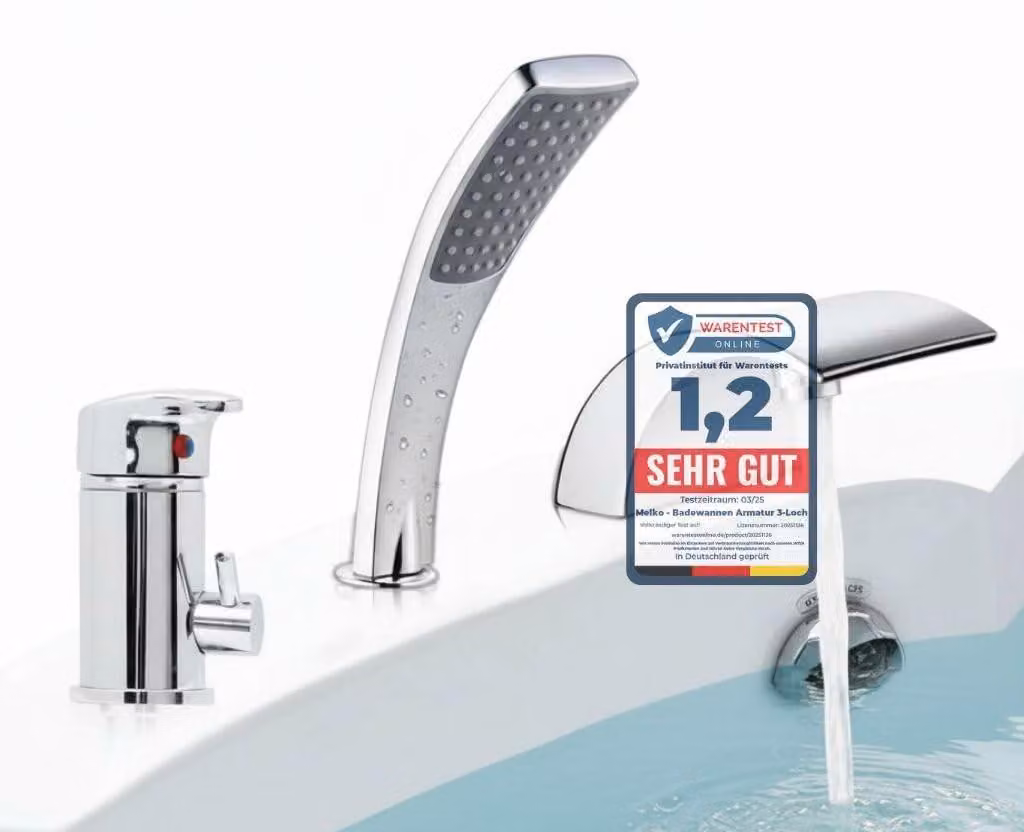 Miscelatore monocomando per lavabo con doccetta, finitura cromata