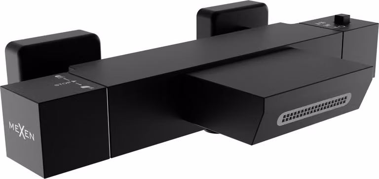 Mexen Cube rubinetto termostatico da vasca, nero - 77360-70