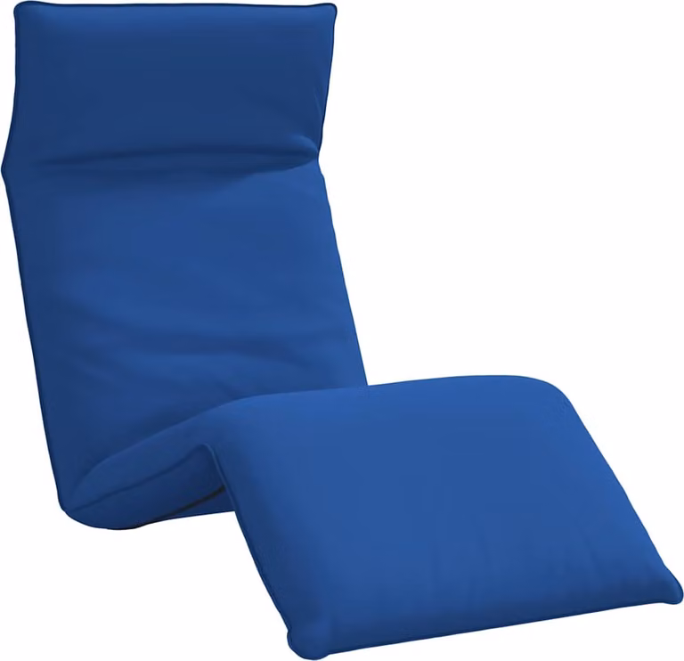 Lettino Pieghevole Blu Reale 175x54x8,5 cm in Tessuto Oxford