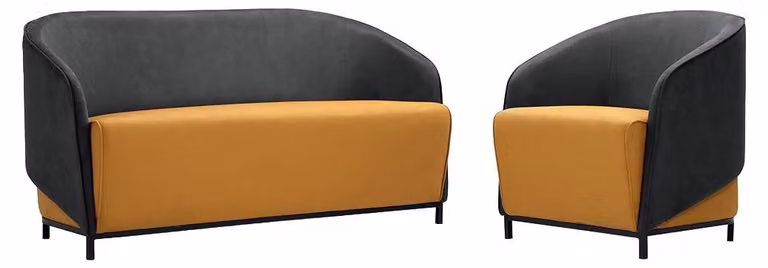 Sofagarnitur 2+1 Sitz Sofa Sofas Sessel Luxus Set Design Couch