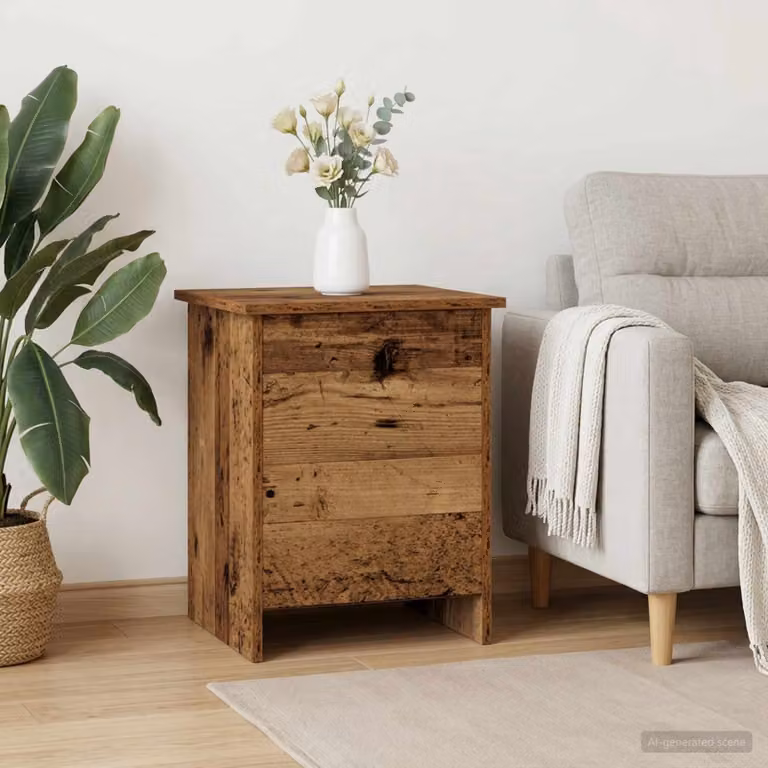 Cassa di stoccaggio vidaXL in legno color marrone, stile moderno, L 40 cm x P 40 cm x H 50 cm