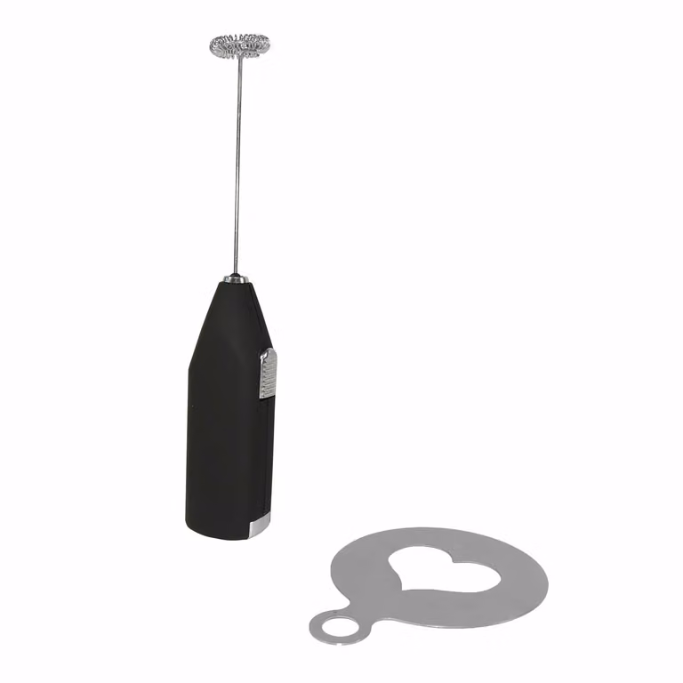 GUSTO CASA Frullino a batterie con formina nero in plastica