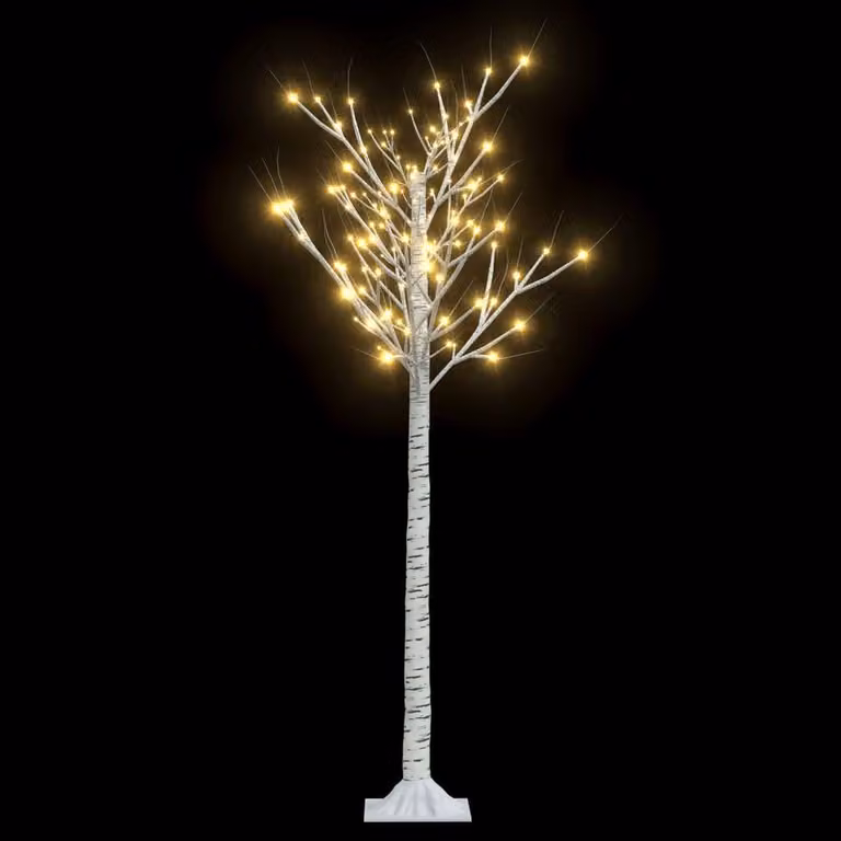 Albero di Natale con 156 LED, altezza 1,5 metri, luce bianca calda, adatto per interni ed esterni