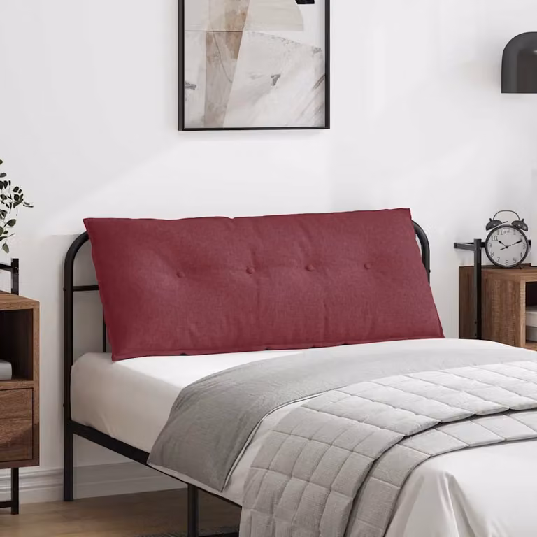 Cuscino per schiena vidaXL Rosso, L 120 x P 19 x H 50 cm in tessuto di poliestere