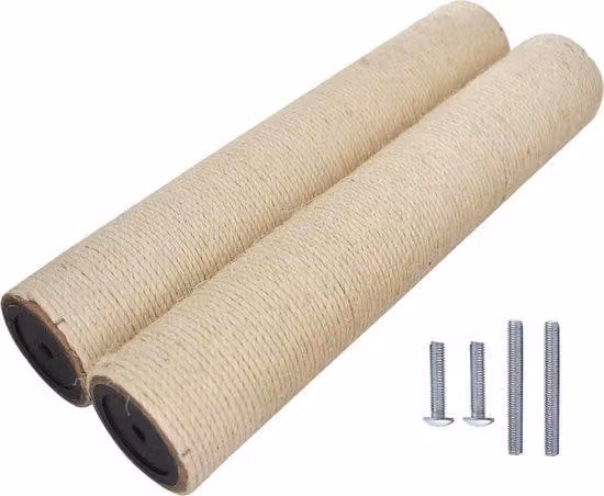 Sisal Krabpaal per gatti ricambi - M10 Φ60 405 cm con viti Krabpaal