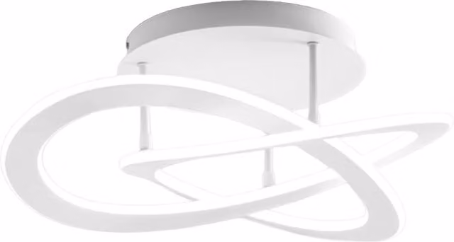 Plafoniera LED Gea Yara bianca, design moderno e dimmabile in alluminio