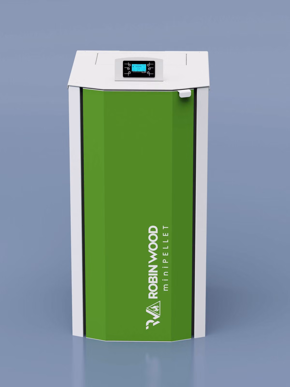 Caldaia a pellet Robin Wood MiniPellet, potenza 15,16 kW, classe A++, serbatoio pellet da 19 kg