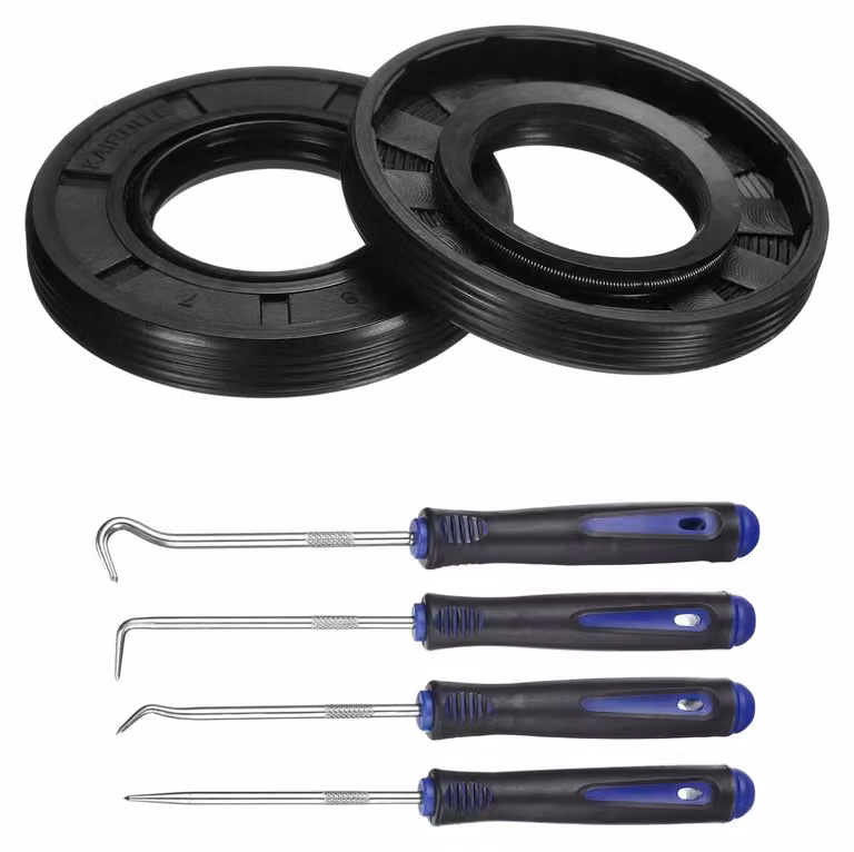 2 guarnizioni a labbro singolo in nitrile, dimensioni 25x48x7 mm, con sistema di ritenuta