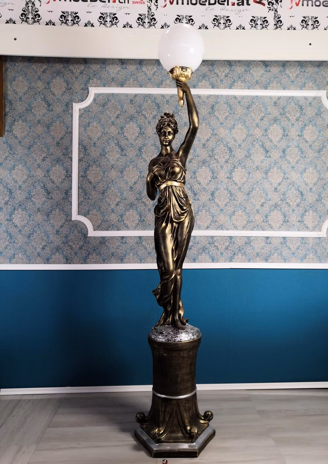 Designer XXL Big Statue Leuchte Lampe Stehlampe Stehleuchte Leuchten Lampe 227cm