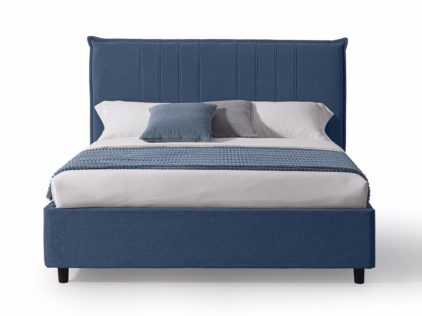 Letto Matrimoniale con Contenitore BILBAO Blu
