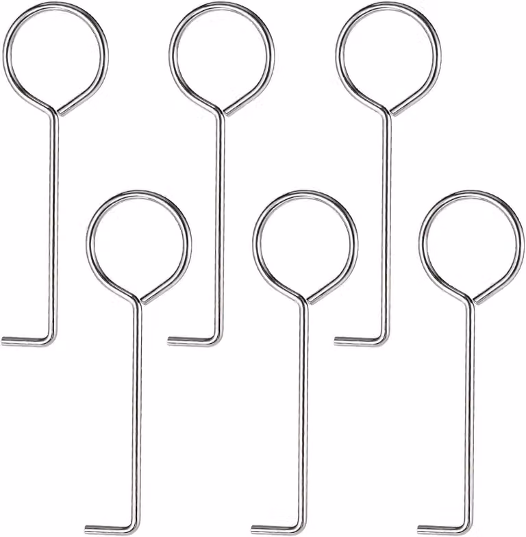 Ganci di scarico in acciaio inossidabile 304 - Pulitore per scarichi di doccia - Ideale per la pulizia quotidiana - Argento
