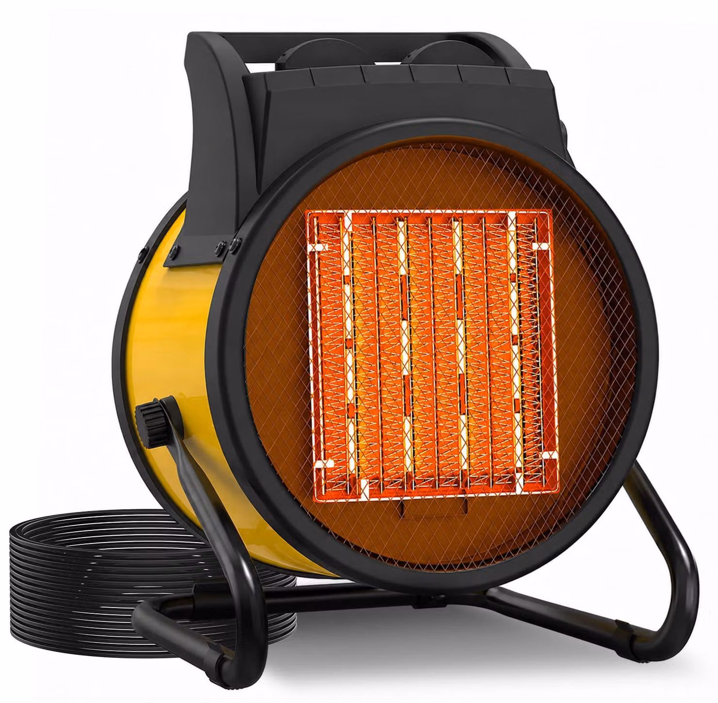Riscaldatore ad aria elettrico da 3000 W - Arancione - Portatile e compatto, ideale per officine e serre