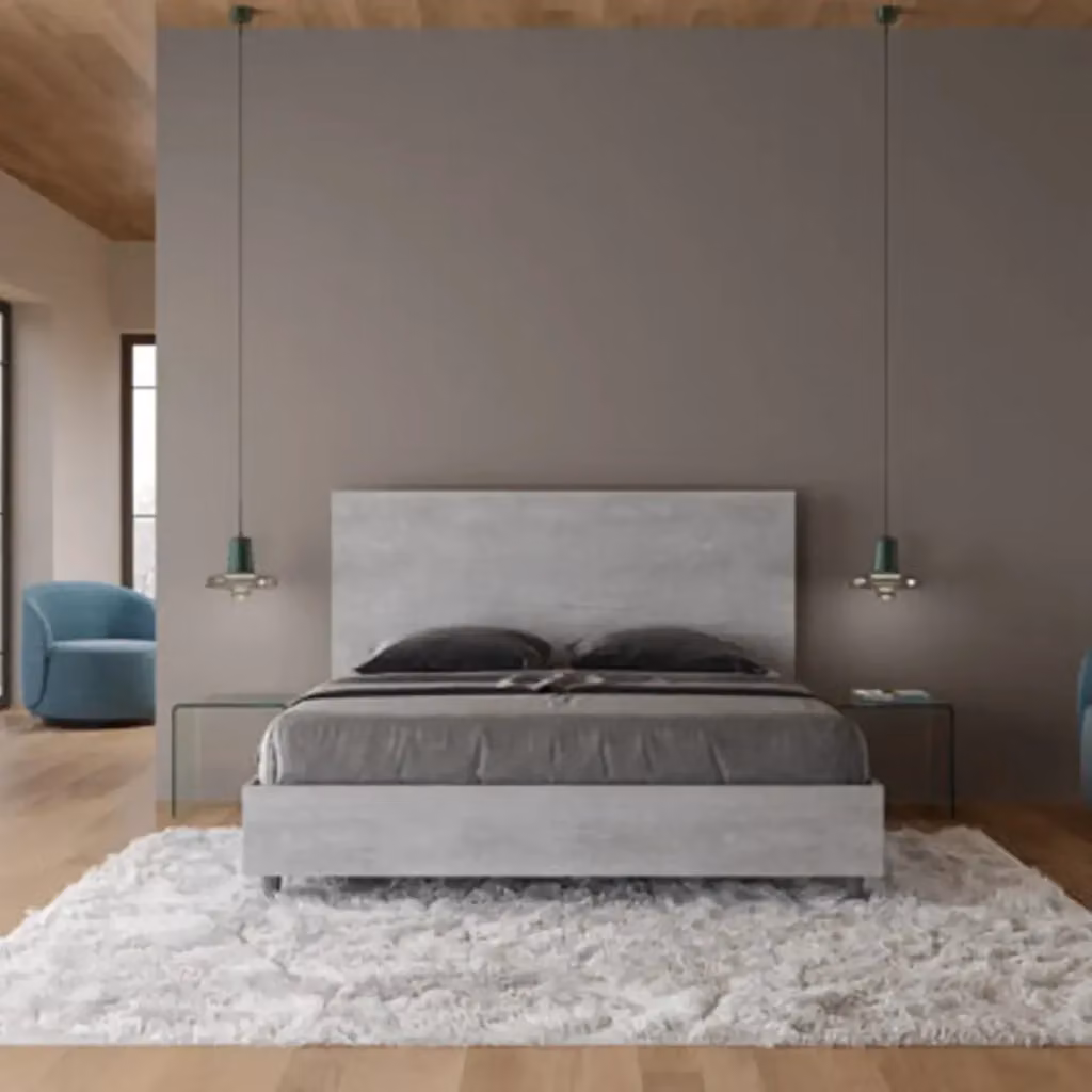 Letto matrimoniale New Egos Ityhome colore grigio senza rete L/P/H: 160 x 200 x 167 cm – 2