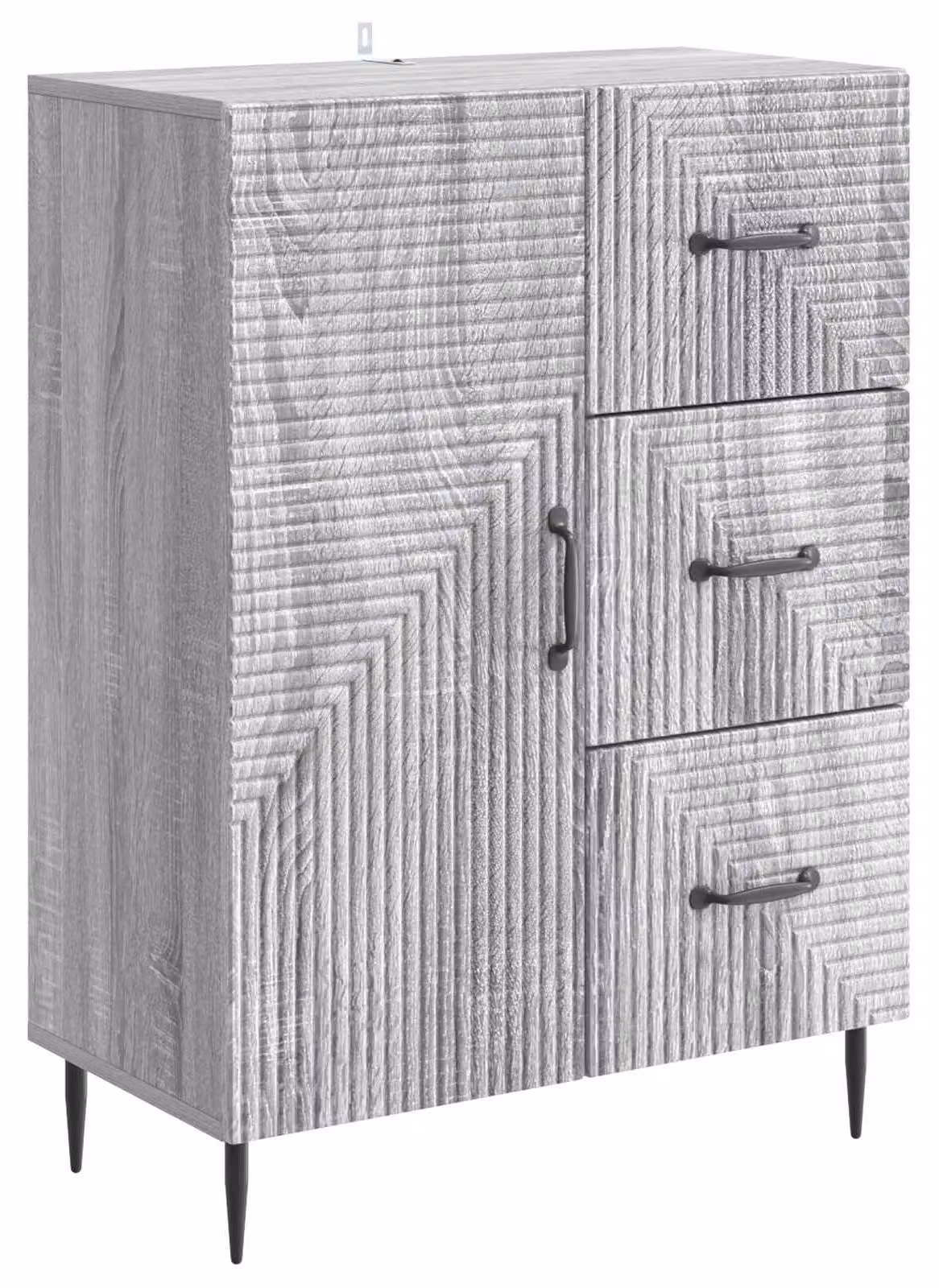 Credenza Grigio Sonoma 66 x 34,5 x 89,5 cm Legno ingegnerizzato
