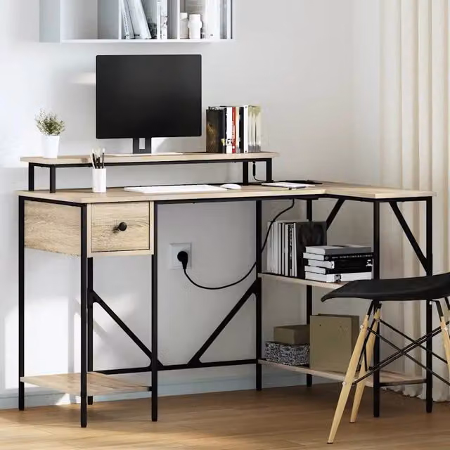 Scrivania Rovere Sonoma 120 x 79 x 86,5 cm Legno ingegnerizzato 859401