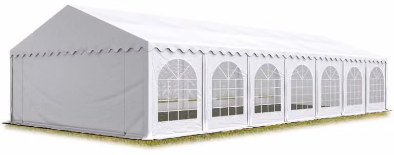 TOOLPORT 6x14 mTendone per feste PREMIUM PVC bianco 100% impermeabile Tendone da esterno Tenda party